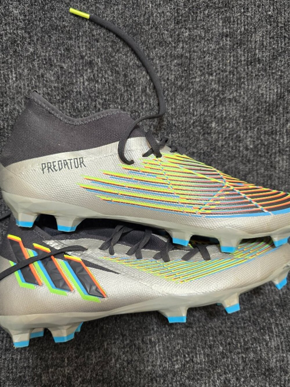Adidas Predator Accuracy.3 FG Soccer Cleats Men’s Size 9 Gray Multicolor
